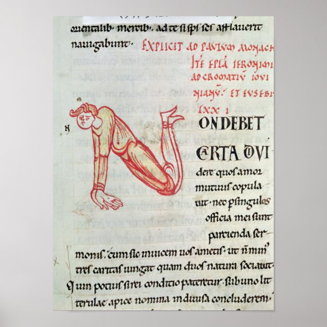 Historisierter Anfangswert "N" Poster (Vorne)