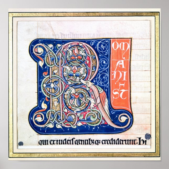 Historisierter Anfangswert "R" 2 Poster (Vorne)
