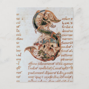 Historisiertes Anfangsdatum "S" Postkarte