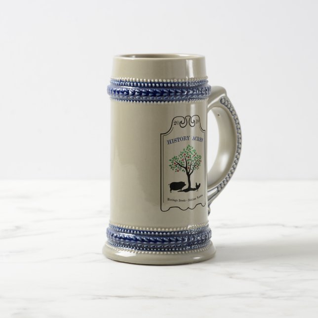 History Acres Beer Stein Bierglas (VorderseiteRechts)