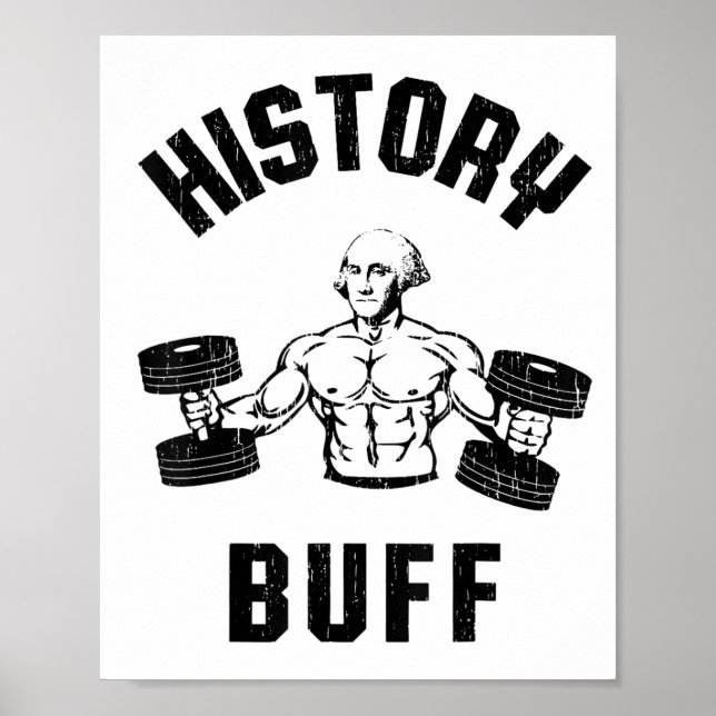 History Buff Funny George Washington Workout , Sma Poster (Vorne)