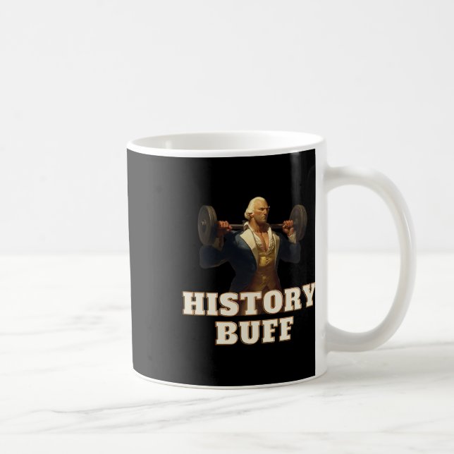 History Buff George Washington 4. Juli Gym Wor Kaffeetasse (Rechts)
