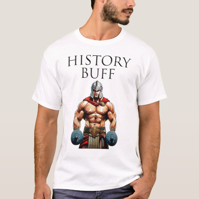 History Buff Roman Centurion T-Shirt (Vorderseite)