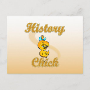 History Chick Postkarte