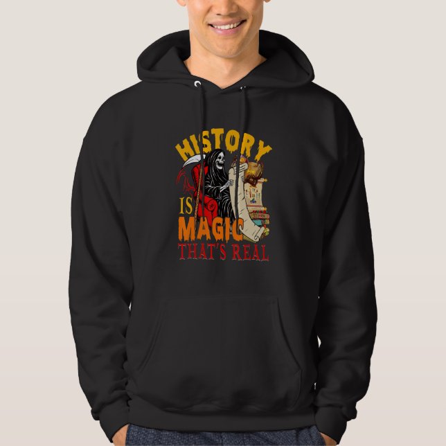 History Is Magic That's Real The Death Skeleton Te Hoodie (Vorderseite)