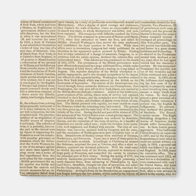 History Map 2 der Staaten Magnet (Vorne)