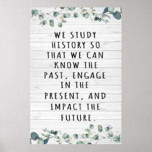 History Teacher Classroom Poster