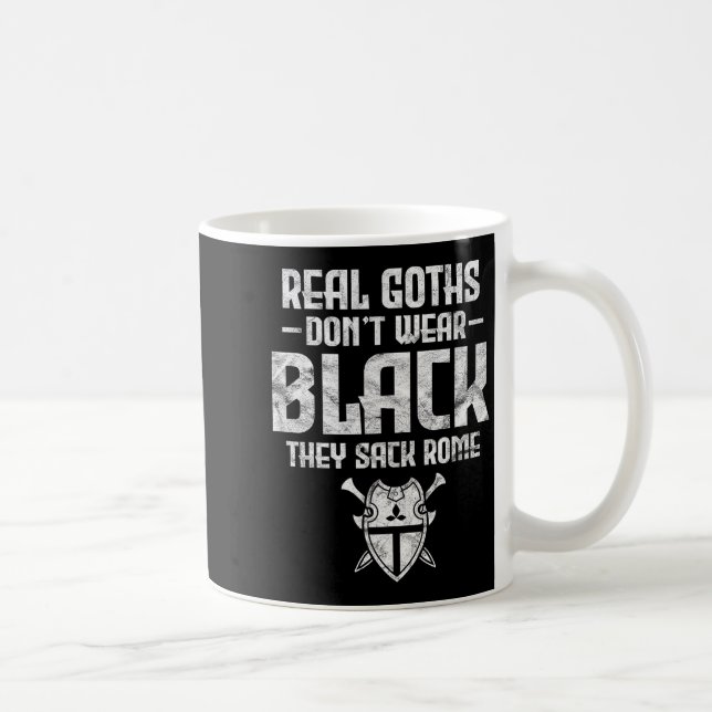 History Teacher Real Goths Don't Wear Black They S Kaffeetasse (Rechts)