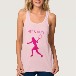 Hit and Run ärmelloses Tennistanktop für Frauen Tank Top