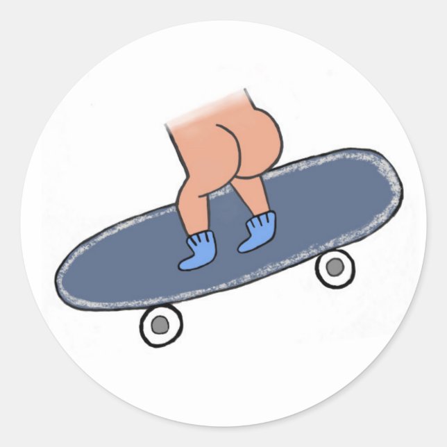 Hit auf dem Deck Runder Aufkleber (Vorderseite)