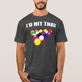 Hit, dass der lustige Pool-Spieler Billiards Gesch T-Shirt