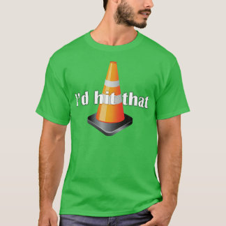 Hit, dass Traffic Orange Cone Funny Bad Driving T-Shirt