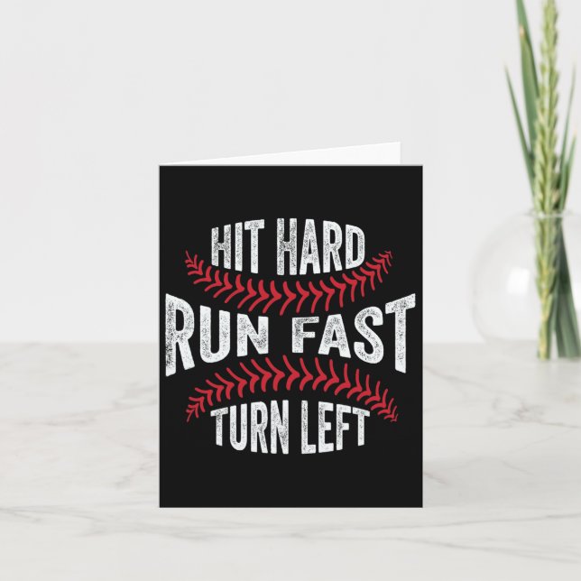 Hit Hard Run Fast Turn Verlassen Funny Sell Player Karte (Vorderseite)