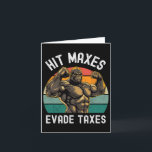 Hit Maxes Evade Taxes Funny Gym Bodybuilding Lifti Karte<br><div class="desc">Hit Maxes Evade Taxes Funny Gym Bodybuilding Lifting Workout 7</div>