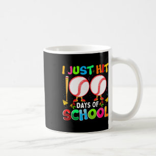 Hit nur 100 Tage der Schule Baseball 100. Tag Jung Kaffeetasse