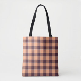 Hit Pink and Livid Brown Plaid