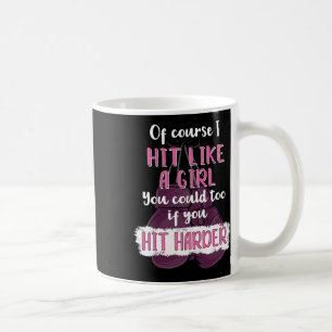 Hit wie ein Girl T Shirt Spaß Kickboxing Boxing T- Kaffeetasse