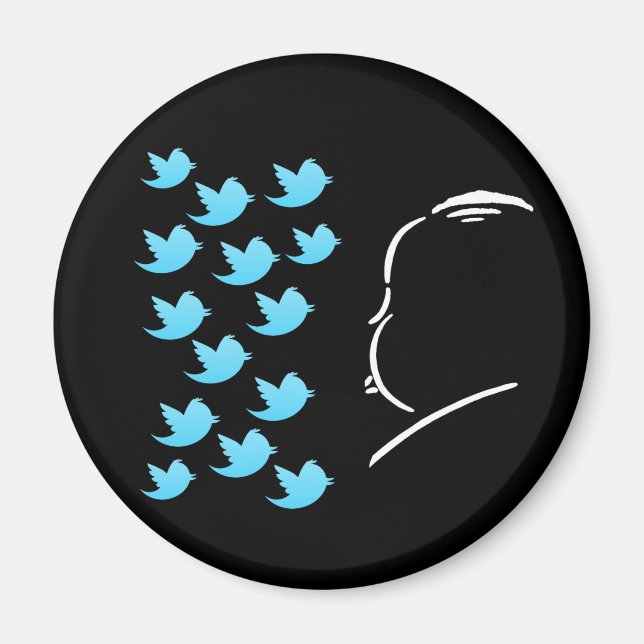Hitch and Tweets Magnet (Vorne)