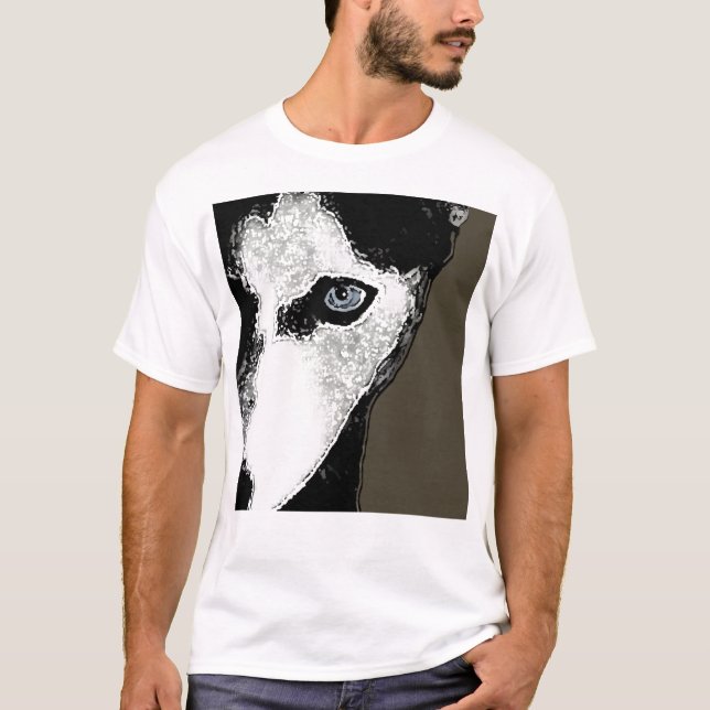 Hitch den Schlittenhund T-Shirt (Vorderseite)