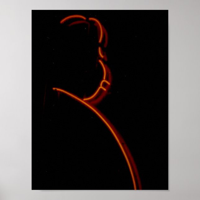 Hitchcock in Neon, Chicago Neon Sign Poster (Vorne)