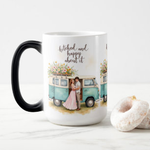 Hitched and Happy Camper Tasse