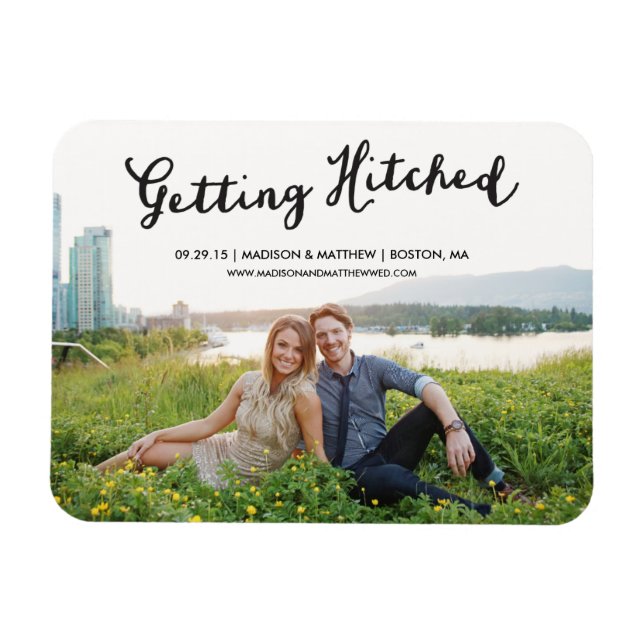 Hitched | Datum speichern Magnet (Horizontal)