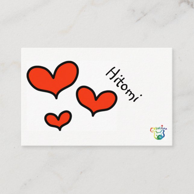 hitomi visitenkarte (Vorderseite)