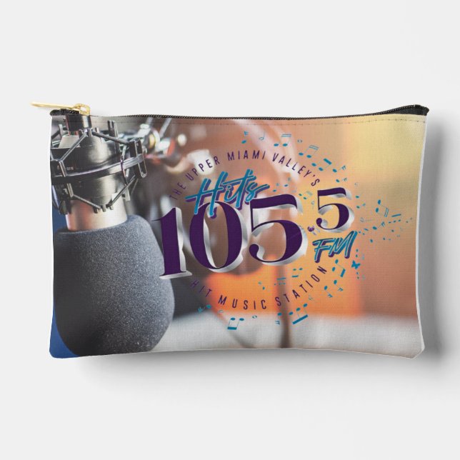 Hits 105.5 Druckausschnitt Nähen Kleiner Zubehörtü Zubehörtasche (Vorderseite)