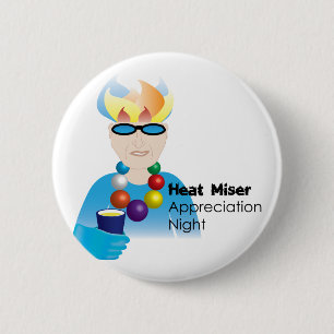 Hitze-Anerkennungs-Nachtknopf Button