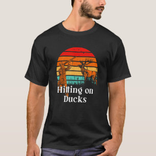 Hitze auf Enten Jagd Vögel Jäger Vogelbeobachtung T-Shirt