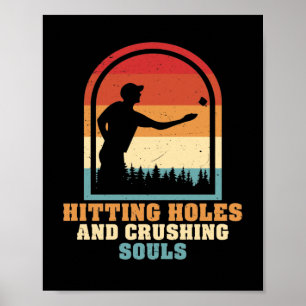 Hitze Holen und zerdrückende Soule Funny Cornhole Poster