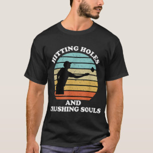 Hitze Holen und zerdrückende Soule Funny Cornhole T-Shirt