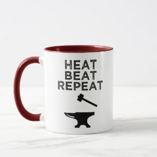 Hitzebeat Wiederholung des Funny Blacksmithing Tasse