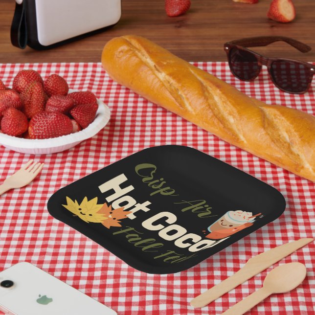 Hitzewallungen bei scharfen Kakaofällen Pappteller (Picknick)