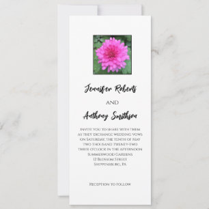 Hitzewallungen Chrysanthemum Floral Wedding Einlad Einladung