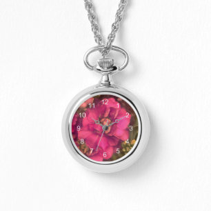 Hitzewallungen Leidenschaft floral Armbanduhr