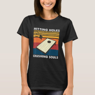 Hitzewallungen Soule zerkleinern Cornhole Vater T-Shirt