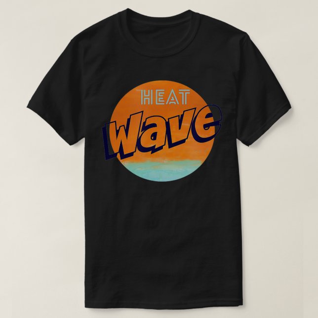 Hitzewelle Grafischer Sommer T-Shirt (Design vorne)