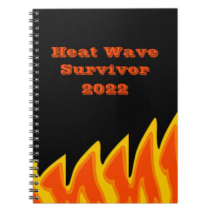 Hitzewelle Survivor 2022 Notebook Notizblock