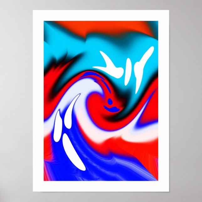 Hitzewellen-Kunst Poster (Vorne)
