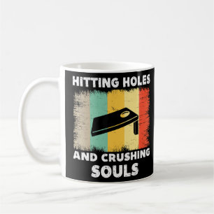Hitzewellen und Soule zerkleinern Cornhole Vintag Kaffeetasse