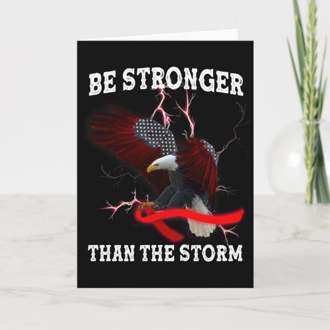 HIV-Aids-Bewusstsein Eagle Red Ribbon HIV Themed T Karte (Vorderseite)