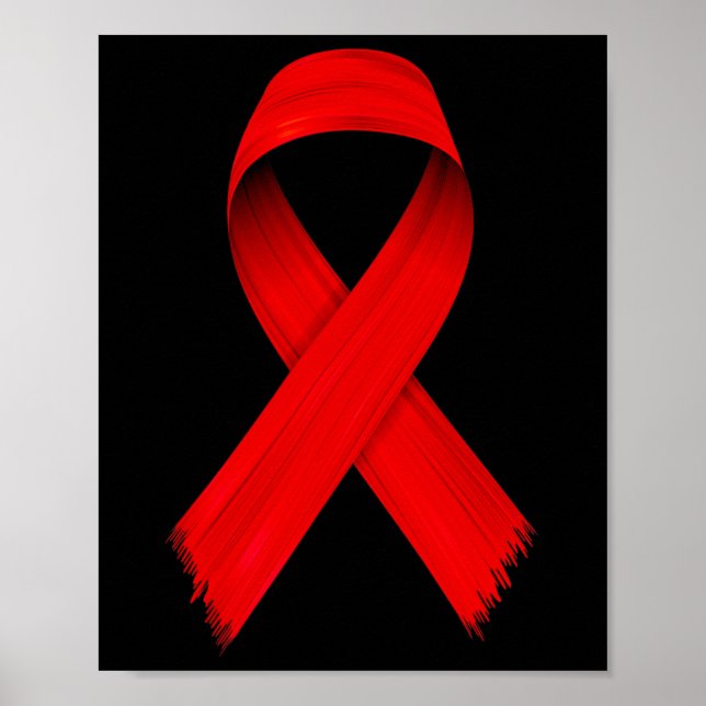 HIV/Aids-Bewusstsein im Blut - Rote Woche Awa Poster (Vorne)