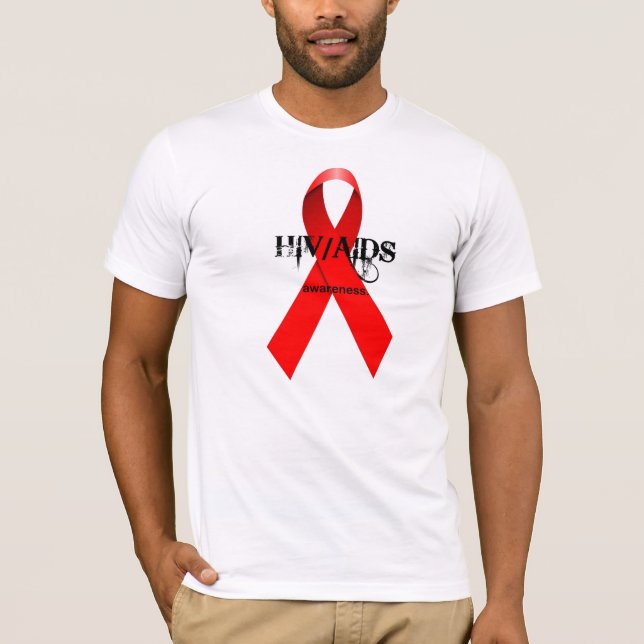 HIV/AIDS Bewusstsein T-Shirt (Vorderseite)