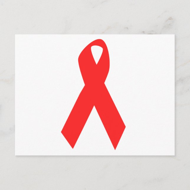 HIV-BEWUSSTSEIN / AIDS-RIBBON POSTKARTE (Vorderseite)