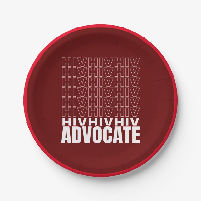 HIV HIV-Advocate Pappteller (Vorderseite)