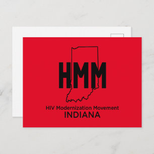 HIV-Modernisierungsbewegung Indiana Postkarte