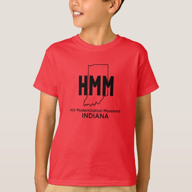HIV-Modernisierungsbewegung Indiana T-Shirt (Vorderseite)