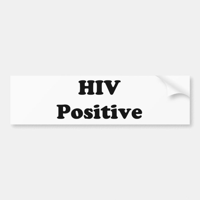 HIV-POSITIV AUTOAUFKLEBER (Vorne)