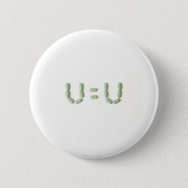 HIV - U=U (nicht nachweisbar = nicht übertragbar) Button (Vorderseite)